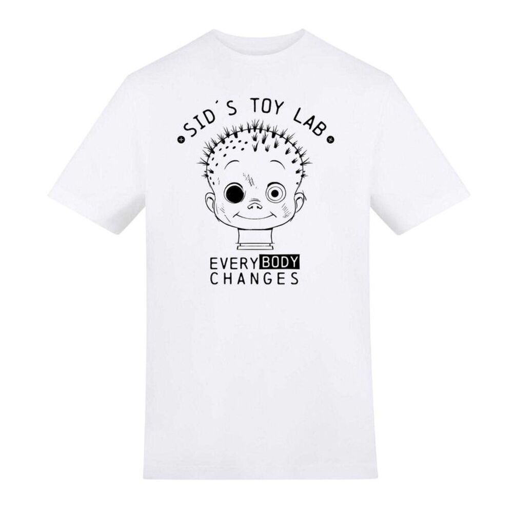 Toy Story Unisex Adult Sid�'s Toy Lab Printed T-Shirt / White